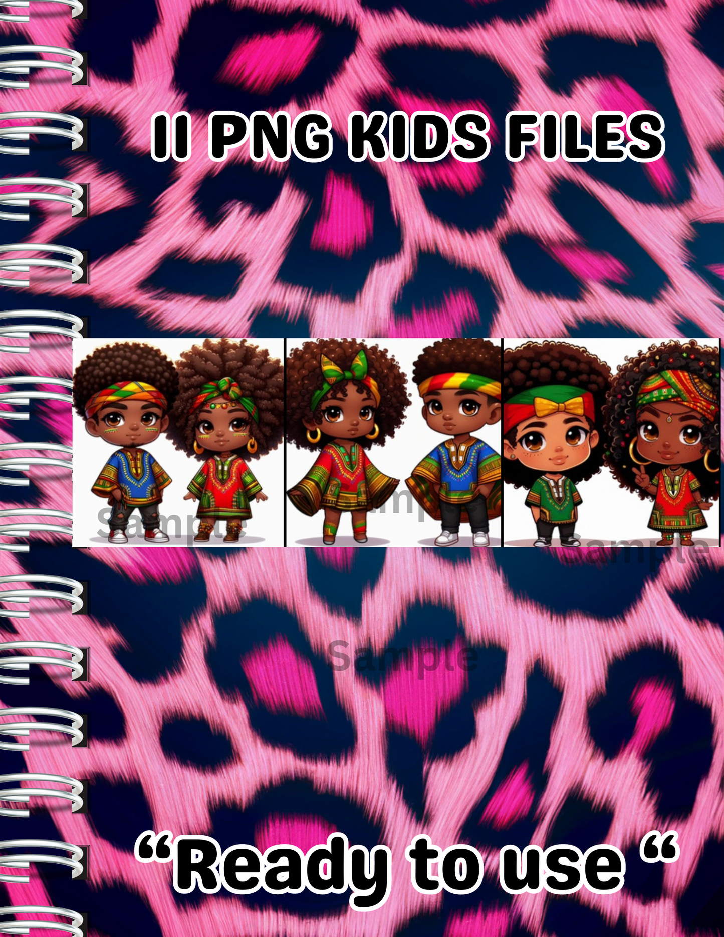 11 png Afrocentric kids files