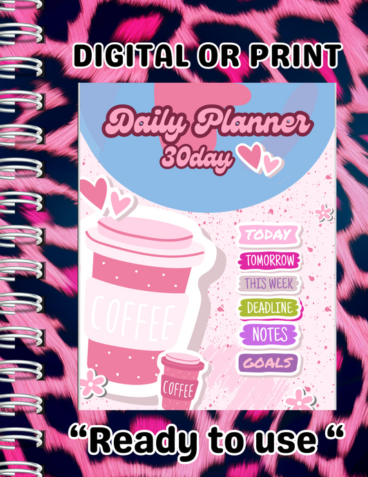 30 day daily planner